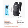 imageVEVOR Hydration Backpack Insulated Hydration Pack Backpack with Water Bladder Hiking Water Backpack with Storage for Men Women Hydro Water Daypack for Hiking Running Cycling CampingBLK 18L3L