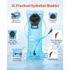 imageVEVOR Hydration Backpack Insulated Hydration Pack Backpack with Water Bladder Hiking Water Backpack with Storage for Men Women Hydro Water Daypack for Hiking Running Cycling CampingBLK 18L3L