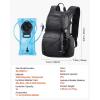 imageVEVOR Hydration Backpack Insulated Hydration Pack Backpack with Water Bladder Hiking Water Backpack with Storage for Men Women Hydro Water Daypack for Hiking Running Cycling CampingBLK 25L2L