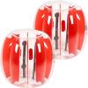 imageVEVOR Inflatable Bumper Ball 2 Packs 2FT3FT4FT5FT Body Size Adult Human Bubble Ball Bumper Bubble Soccer Ball for TeensAdults3FT Red