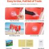 imageVEVOR Inflatable Bumper Ball 2 Packs 2FT3FT4FT5FT Body Size Adult Human Bubble Ball Bumper Bubble Soccer Ball for TeensAdults3FT Red