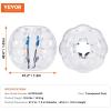 imageVEVOR Inflatable Bumper Ball 2 Packs 2FT3FT4FT5FT Body Size Adult Human Bubble Ball Bumper Bubble Soccer Ball for TeensAdults4FT Transparents2