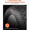 imageVEVOR Lawn Mower Tires 16x658 in Tubeless Tractor Tires with Rim 2 Pack Tire ampamp Wheel 3 in Offset Hub Turf Pneumatic Tires 34 in Bushing Size 16 PCS Adapters for Riding Mower Lawn TractorTubeless with Rim