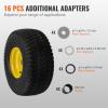 imageVEVOR Lawn Mower Tires with Rim 20x88quot Tubeless Tractor Tires 2Pack Tire and Wheel Assembly STurf Pneumatic Tires with 35quot Offset Hub and 34quot Bushing Size for Riding Mowers Lawn TractorsTubeless with Rim Offset Hub