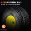 imageVEVOR Lawn Mower Tires with Rim 20x88quot Tubeless Tractor Tires 2Pack Tire and Wheel Assembly STurf Pneumatic Tires with 35quot Offset Hub and 34quot Bushing Size for Riding Mowers Lawn TractorsTubeless with Rim Offset Hub