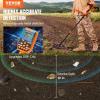imageVEVOR Metal Detector for Adults ampamp Kids 8 Inch Waterproof Search Coil with High Accuracy Pointer Display Adjustable 3849 Gold Detector Lightweight Aluminum Stem for Detecting Gold Treasure12inch