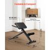 imageVEVOR MultiFunctional Weight Bench for Full Body Workout Roman Chair Hyperextension Bench Adjustable ampamp Foldable Equipment for Back Arm Core Ab Workout Sit Up Exercise Machine for Home GymHyperextension Bench 250LB