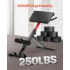 imageVEVOR MultiFunctional Weight Bench for Full Body Workout Roman Chair Hyperextension Bench Adjustable ampamp Foldable Equipment for Back Arm Core Ab Workout Sit Up Exercise Machine for Home GymHyperextension Bench 250LB