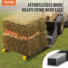 imageVEVOR Pallet Forks 2000 Lbs Clamp on Pallet Forks 43quot Total Length Tractor Bucket Forks with Adjustable Stabilizer Bar Heavy Duty Pallet Forks for Tractor Attachments Skid Steer Loader Bucket