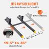 imageVEVOR Pallet Forks 2000 Lbs Clamp on Pallet Forks 43quot Total Length Tractor Bucket Forks with Adjustable Stabilizer Bar Heavy Duty Pallet Forks for Tractor Attachments Skid Steer Loader Bucket