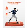 imageVEVOR Pitching Mound Baseball Game Mound IndoorOutdoor Pitching Practice and Training Equipment Softball Pitching Aids with Antifade Turf and Pitching RubberRed