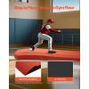 imageVEVOR Pitching Mound Baseball Game Mound IndoorOutdoor Pitching Practice and Training Equipment Softball Pitching Aids with Antifade Turf and Pitching RubberRed