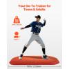 imageVEVOR Pitching Mound Baseball Game Mound IndoorOutdoor Pitching Practice and Training Equipment Softball Pitching Aids with Antifade Turf and Pitching RubberRed