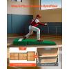 imageVEVOR Pitching Mound Baseball Game Mound IndoorOutdoor Pitching Practice and Training Equipment Softball Pitching Aids with Antifade Turf and Pitching RubberGreen
