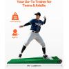 imageVEVOR Pitching Mound Baseball Game Mound IndoorOutdoor Pitching Practice and Training Equipment Softball Pitching Aids with Antifade Turf and Pitching RubberGreen