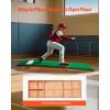 imageVEVOR Pitching Mound Baseball Game Mound IndoorOutdoor Pitching Practice and Training Equipment Softball Pitching Aids with Antifade Turf and Pitching RubberGreen