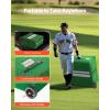 imageVEVOR Pitching Mound Baseball Game Mound IndoorOutdoor Pitching Practice and Training Equipment Softball Pitching Aids with Antifade Turf and Pitching RubberGreen