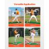imageVEVOR Pitching Mound Baseball Game Mound IndoorOutdoor Pitching Practice and Training Equipment Softball Pitching Aids with Antifade Turf and Pitching RubberGreen