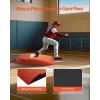 imageVEVOR Pitching Mound Baseball Game Mound IndoorOutdoor Pitching Practice and Training Equipment Softball Pitching Aids with Antifade Turf and Pitching RubberRed