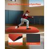 imageVEVOR Pitching Mound Baseball Game Mound IndoorOutdoor Pitching Practice and Training Equipment Softball Pitching Aids with Antifade Turf and Pitching RubberRed