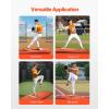 imageVEVOR Pitching Mound Baseball Game Mound IndoorOutdoor Pitching Practice and Training Equipment Softball Pitching Aids with Antifade Turf and Pitching RubberRed