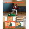 imageVEVOR Pitching Mound Baseball Game Mound IndoorOutdoor Pitching Practice and Training Equipment Softball Pitching Aids with Antifade Turf and Pitching RubberGreen