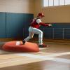 imageVEVOR Pitching Mound Baseball Game Mound IndoorOutdoor Pitching Practice and Training Equipment Softball Pitching Aids with Antifade Turf and Pitching RubberRed