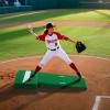 imageVEVOR Pitching Mound Baseball Game Mound IndoorOutdoor Pitching Practice and Training Equipment Softball Pitching Aids with Antifade Turf and Pitching RubberGreen