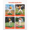 imageVEVOR Pitching Mound Baseball Game Mound IndoorOutdoor Pitching Practice and Training Equipment Softball Pitching Aids with Antifade Turf and Pitching RubberGreen
