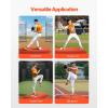 imageVEVOR Pitching Mound Baseball Game Mound IndoorOutdoor Pitching Practice and Training Equipment Softball Pitching Aids with Antifade Turf and Pitching RubberRed
