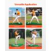 imageVEVOR Pitching Mound Baseball Game Mound IndoorOutdoor Pitching Practice and Training Equipment Softball Pitching Aids with Antifade Turf and Pitching RubberGreen