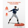 imageVEVOR Pitching Mound Baseball Game Mound IndoorOutdoor Pitching Practice and Training Equipment Softball Pitching Aids with Antifade Turf and Pitching RubberRed
