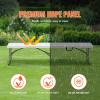 imageVEVOR Plastic Folding Bench 6ft Portable Folding Bench Smooth High Density Polyethylene Waterproof Outdoor Bench Picnic Camping Table with Handle for Garden Soccer Playtime White 2 PackWhite