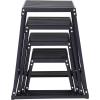imageVEVOR Plyometric Jump Box 18 Inch Plyo Box Steel Plyometric Platform and Jumping Agility Box AntiSlip Fitness Exercise Step Up Box for Home Gym Training Conditioning Strength TrainingBlack