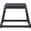 imageVEVOR Plyometric Jump Box 18 Inch Plyo Box Steel Plyometric Platform and Jumping Agility Box AntiSlip Fitness Exercise Step Up Box for Home Gym Training Conditioning Strength TrainingBlack