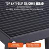 imageVEVOR Plyometric Jump Box 18 Inch Plyo Box Steel Plyometric Platform and Jumping Agility Box AntiSlip Fitness Exercise Step Up Box for Home Gym Training Conditioning Strength TrainingBlack