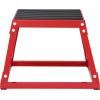 imageVEVOR Plyometric Jump Box 18 Inch Plyo Box Steel Plyometric Platform and Jumping Agility Box AntiSlip Fitness Exercise Step Up Box for Home Gym Training Conditioning Strength TrainingRed