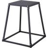 imageVEVOR Plyometric Jump Box 18 Inch Plyo Box Steel Plyometric Platform and Jumping Agility Box AntiSlip Fitness Exercise Step Up Box for Home Gym Training Conditioning Strength TrainingBlack