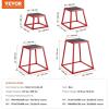 imageVEVOR Plyometric Jump Box 18 Inch Plyo Box Steel Plyometric Platform and Jumping Agility Box AntiSlip Fitness Exercise Step Up Box for Home Gym Training Conditioning Strength TrainingRed