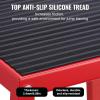 imageVEVOR Plyometric Jump Box 18 Inch Plyo Box Steel Plyometric Platform and Jumping Agility Box AntiSlip Fitness Exercise Step Up Box for Home Gym Training Conditioning Strength TrainingRed