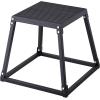 imageVEVOR Plyometric Jump Box 18 Inch Plyo Box Steel Plyometric Platform and Jumping Agility Box AntiSlip Fitness Exercise Step Up Box for Home Gym Training Conditioning Strength TrainingBlack