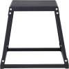 imageVEVOR Plyometric Jump Box 18 Inch Plyo Box Steel Plyometric Platform and Jumping Agility Box AntiSlip Fitness Exercise Step Up Box for Home Gym Training Conditioning Strength TrainingBlack