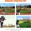 imageVEVOR Portable Baseball Softball Practice Net  7x7ft Replacement Net with Strike Zone Net Only Bow Frame Not Included
