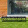 imageVEVOR Portable Folding B ench 6 Seats Foldable Sideline Bench Outdoor Camping B ench Chairs with Carry Bag Team Sport Sideline B ench for Football Camping Fishing No Assembly Instant Seating