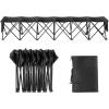 imageVEVOR Portable Folding B ench 6 Seats Foldable Sideline Bench Outdoor Camping B ench Chairs with Carry Bag Team Sport Sideline B ench for Football Camping Fishing No Assembly Instant Seating