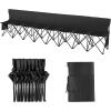 imageVEVOR Portable Folding Bench 8 Seats Foldable Sideline Bench Outdoor Camping Bench Chair with Carry Bag ampamp Backrest Team Sport Sideline Bench for Football Fishing No Assembly Instant Seating BlackBlack