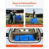 imageVEVOR Portable Folding Bench 8 Seats Foldable Sideline Bench Outdoor Camping Bench Chair with Carry Bag ampamp Backrest Team Sport Sideline Bench for Football Fishing No Assembly Instant Seating BlackBlue