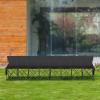 imageVEVOR Portable Folding Bench 8 Seats Foldable Sideline Bench Outdoor Camping Bench Chair with Carry Bag ampamp Backrest Team Sport Sideline Bench for Football Fishing No Assembly Instant Seating BlackBlack
