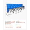 imageVEVOR Portable Folding Bench 8 Seats Foldable Sideline Bench Outdoor Camping Bench Chair with Carry Bag ampamp Backrest Team Sport Sideline Bench for Football Fishing No Assembly Instant Seating BlackBlue