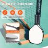 imageVEVOR Portable Pickleball Net System 22FT Regulation Size NetPickleball Net Set with Paddles